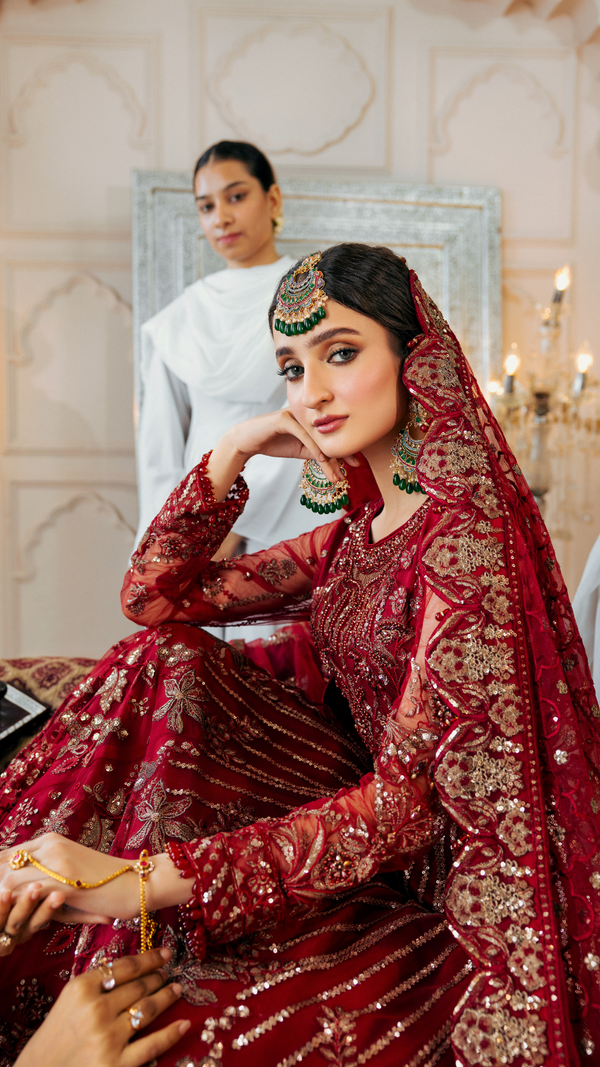 Zebtan | Zircon Wedding Formals | ANARKALI ZQ-09 M Magenta Net