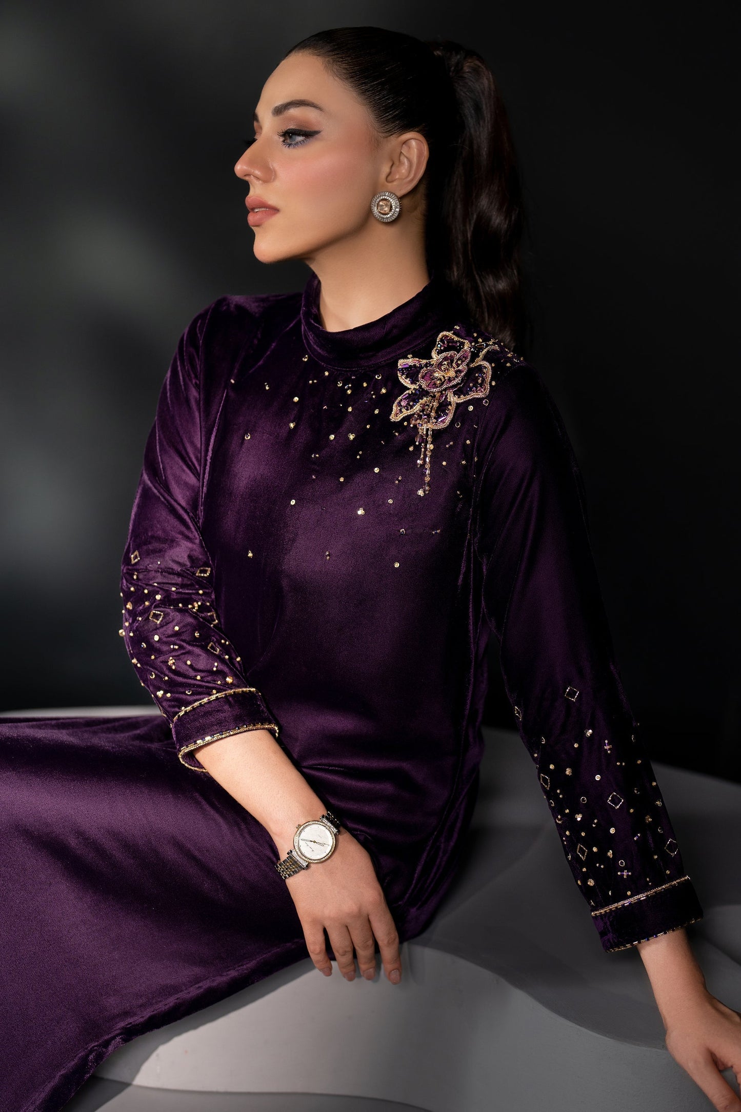 Naqshi | Makhmal 24 | BLAZE L Deep Purple Velvet