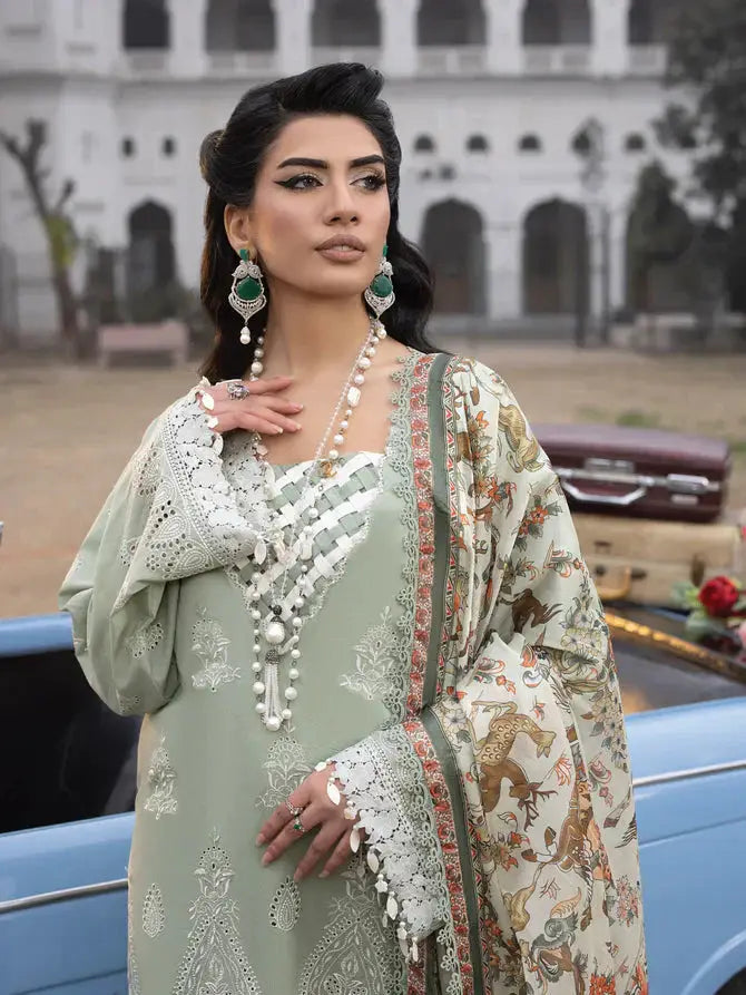 Faiza Faisal | Maya Luxury Lawn | Elena - Pakistani Designer Dress - by Faiza Faisal | Type: Luxury - 100% Original at Saira Sultan