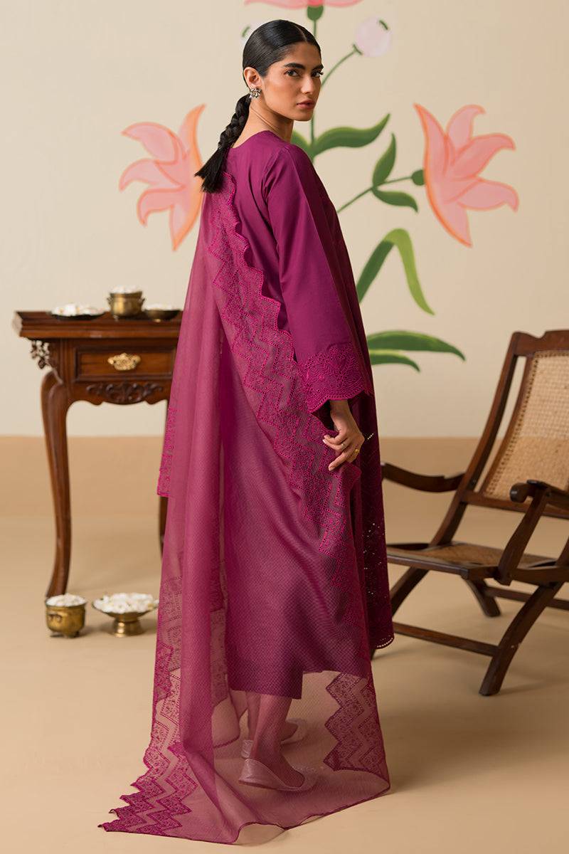 Cross Stitch | Chikankari Lawn Collection | P-07 - Pakistani Designer Dress - by Cross Stitch | Type: Luxury - 100% Original at Saira Sultan