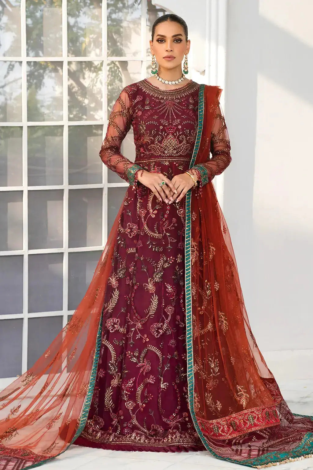 Zarif | DE LUXURY Formals | ROUCHE - Pakistani Designer Dress - by Zarif | Type: Formal - 100% Original at Saira Sultan