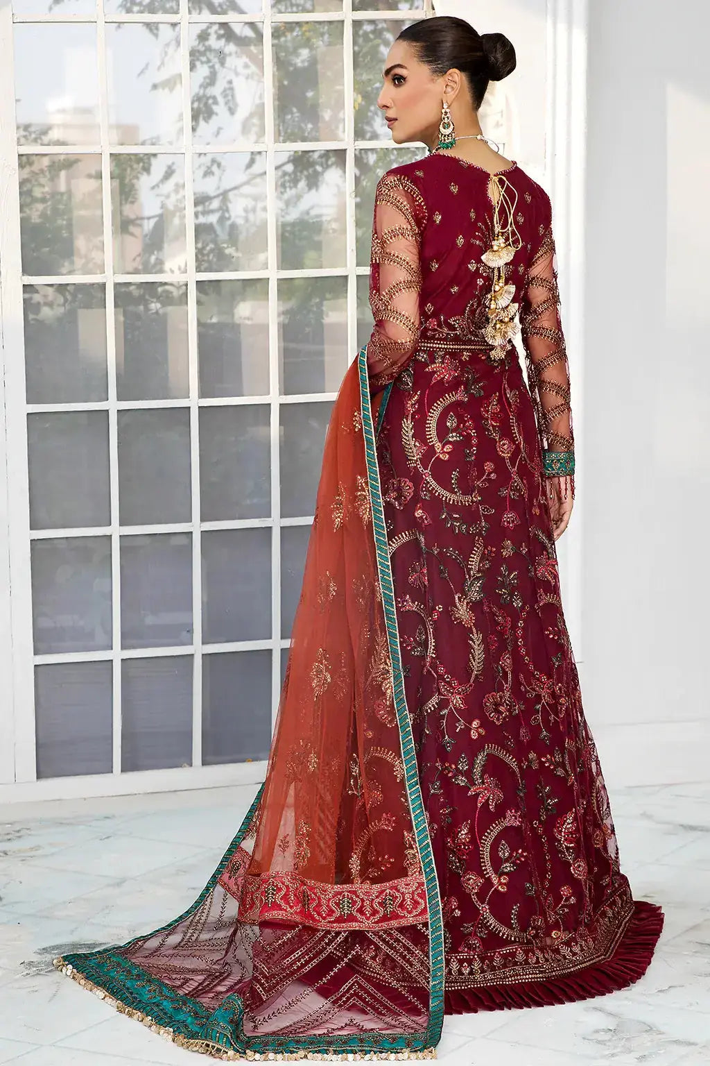 Zarif | DE LUXURY Formals | ROUCHE - Pakistani Designer Dress - by Zarif | Type: Formal - 100% Original at Saira Sultan