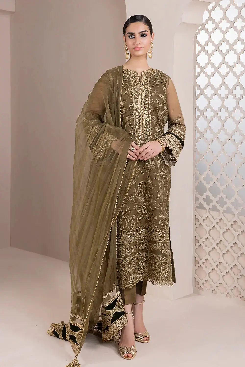 Baroque | Formals Collection | UF-414 - Pakistani Designer Dress - by Baroque | Type: Formal - 100% Original at Saira Sultan