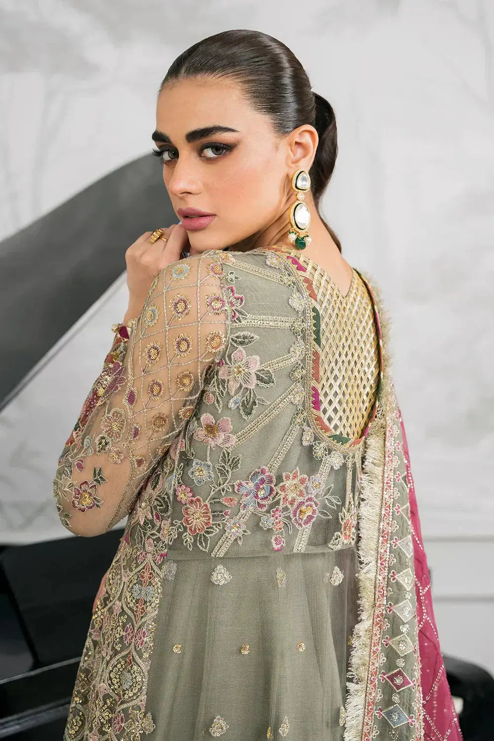 Baroque | Chantelle Embroidered Collection 2024 | CH12-02 - Pakistani Designer Dress - by Baroque | Type: Formal - 100% Original at Saira Sultan