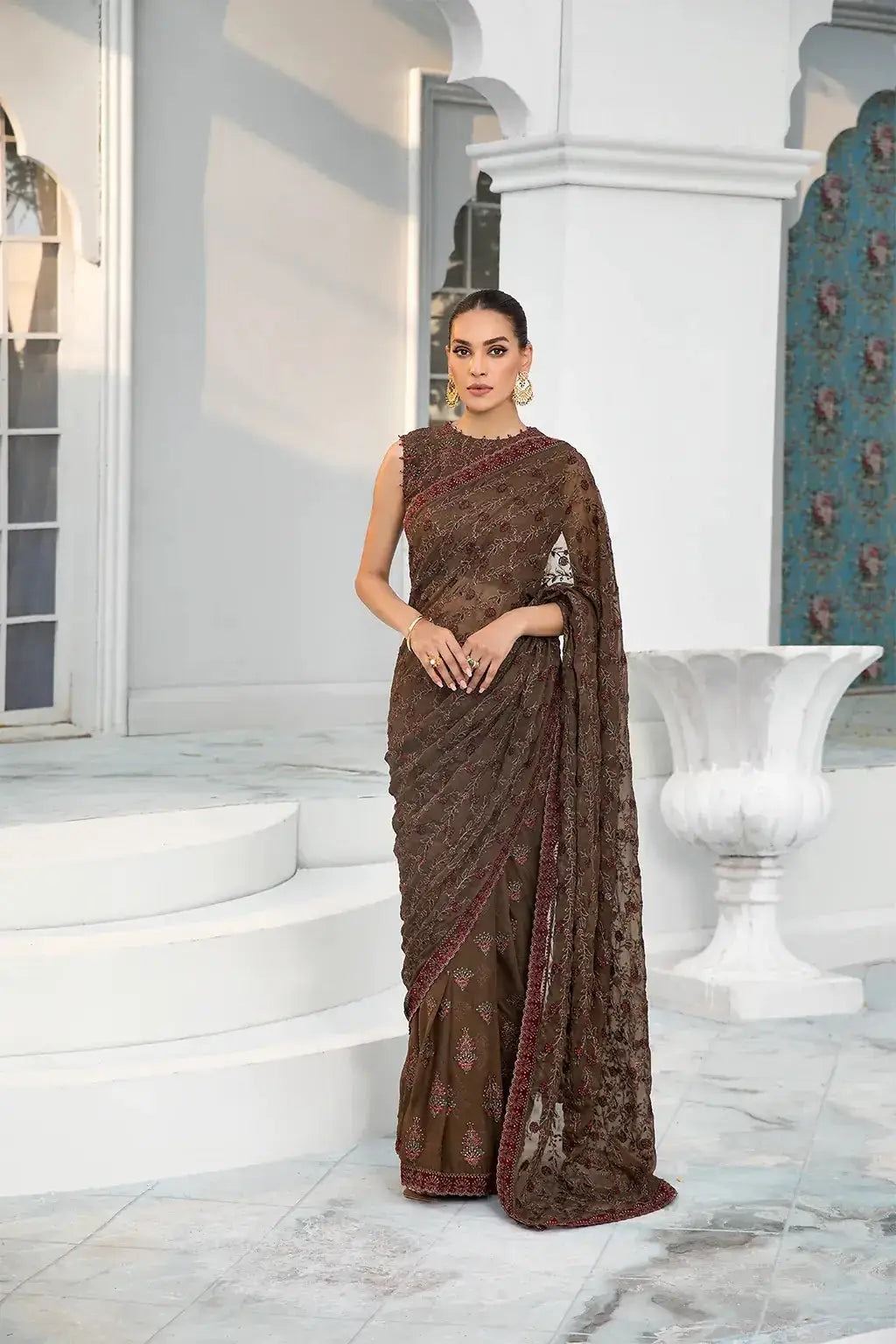 Zarif | DE LUXURY Formals | HAZEL WOOD - Pakistani Designer Dress - by Zarif | Type: Formal - 100% Original at Saira Sultan