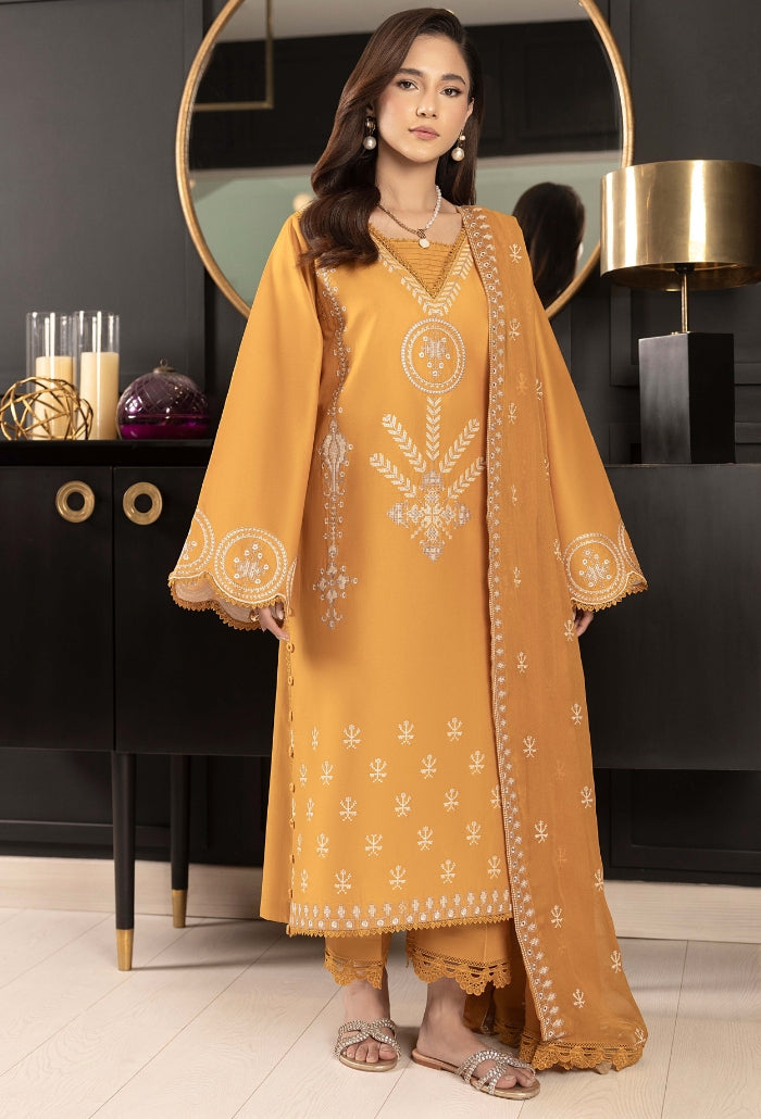 Humdum | Dilkash 25 | Dilkash - D03 S Champagne Gold Lawn