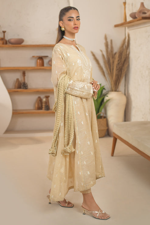 Declare | Eid Collection 25 | PB01075 XL Beige Lawn