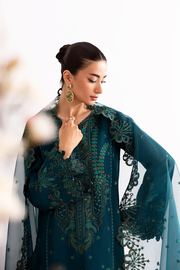 Enzo I Tu Es Aime I Sarcelle - Pakistani Designer Dress - by Enzo - Type : Ladies Clothes - 100% Original at Saira Sultan