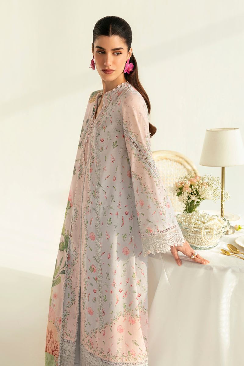 Qalamkar | Q Prints 2025 | PQ-07 JANE S Pastel Pink Lawn