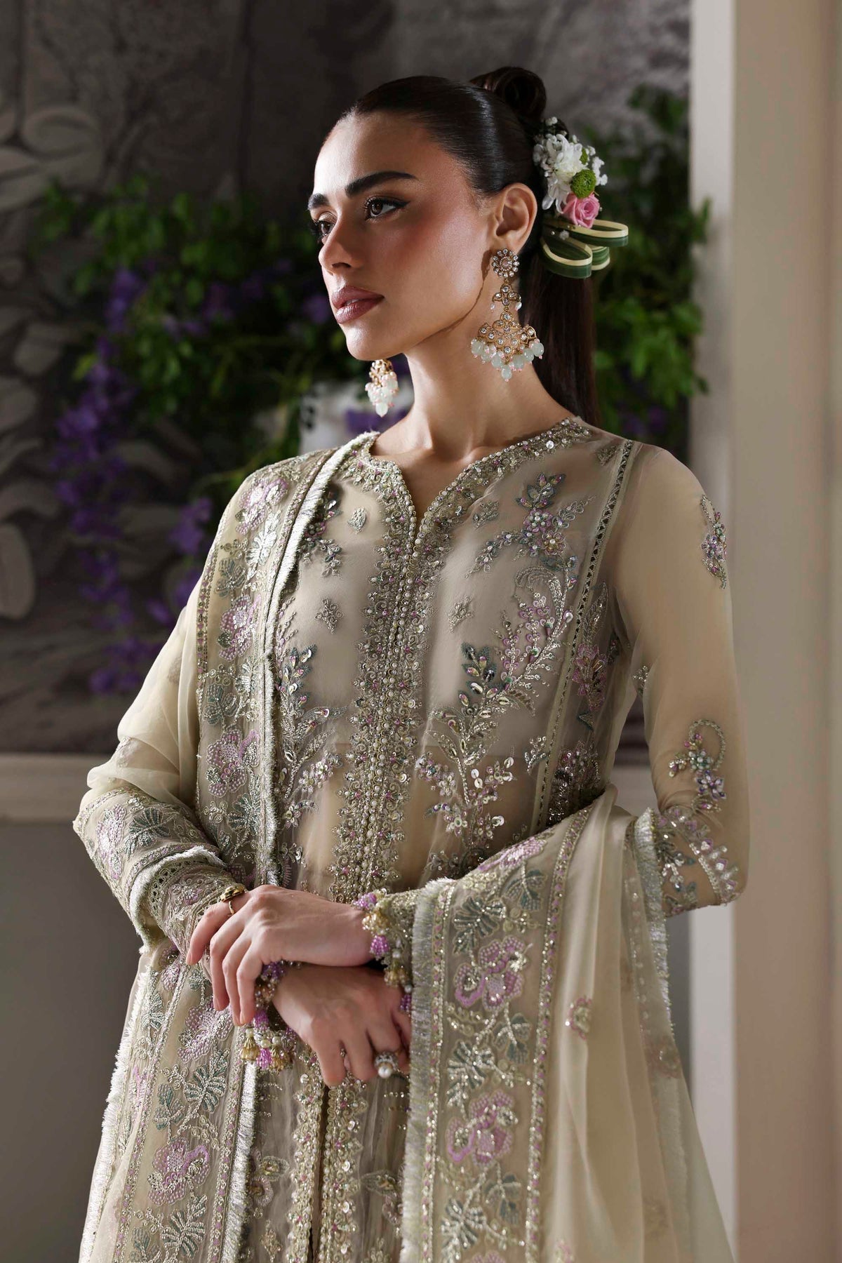 Akbar Aslam | Deewani Wedding Formals | Obsidian - Pakistani Designer Dress - by Akbar Aslam - Type : Ladies Clothes - 100% Original at Saira Sultan