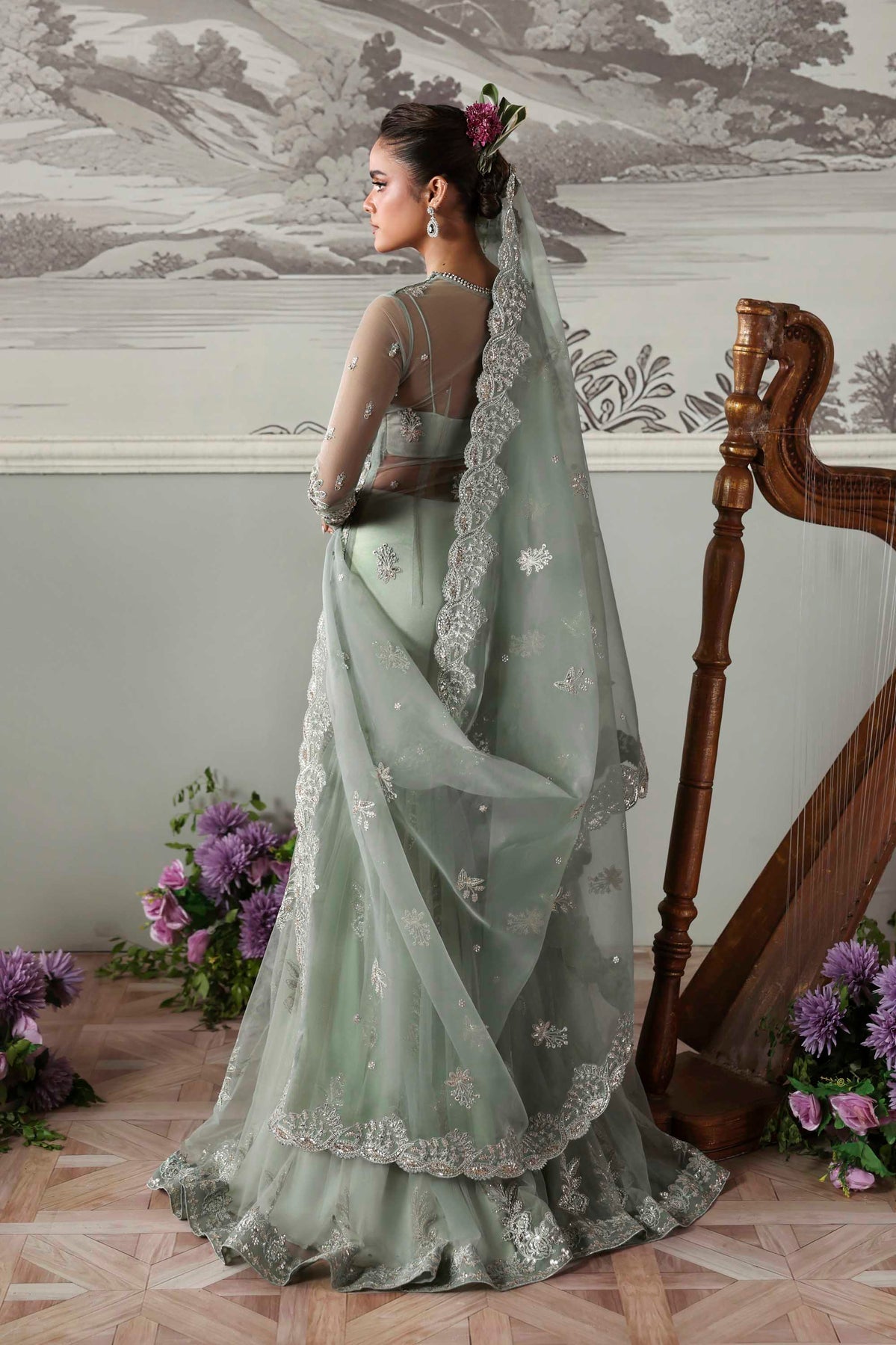 Akbar Aslam | Deewani Wedding Formals | Silvenza - Pakistani Designer Dress - by Akbar Aslam - Type : Ladies Clothes - 100% Original at Saira Sultan