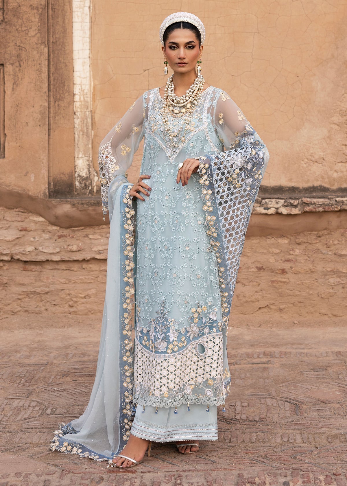 Sardinia | Chiffons Edit | Feroza - Pakistani Designer Dress - by Sardinia - Type : Ladies Clothes - 100% Original at Saira Sultan
