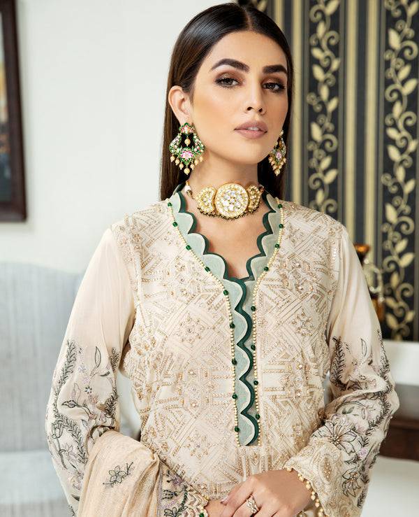 House of Nawab | Lawn Collection 24 | REFIQA - Pakistani Designer Dress - by House of Nawab | Type: Luxury - 100% Original at Saira Sultan