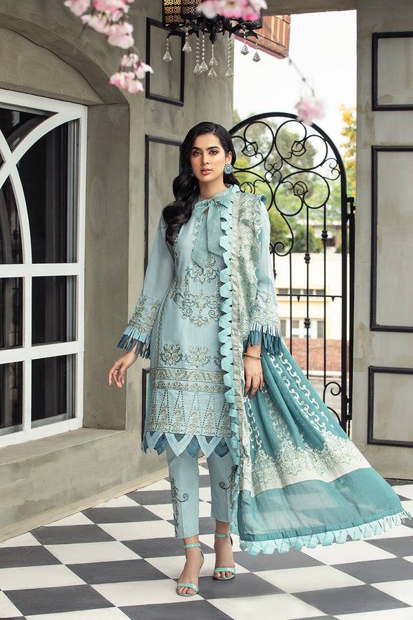 House of Nawab | Lawn Collection 24 | ROWSHAN - Pakistani Designer Dress - by House of Nawab | Type: Luxury - 100% Original at Saira Sultan