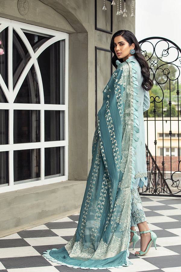 House of Nawab | Lawn Collection 24 | ROWSHAN - Pakistani Designer Dress - by House of Nawab | Type: Luxury - 100% Original at Saira Sultan
