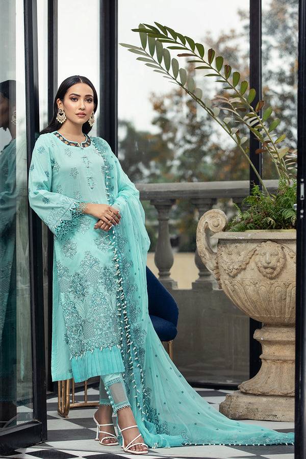 House of Nawab | Lawn Collection 24 | MOSIYA - Pakistani Designer Dress - by House of Nawab | Type: Luxury - 100% Original at Saira Sultan