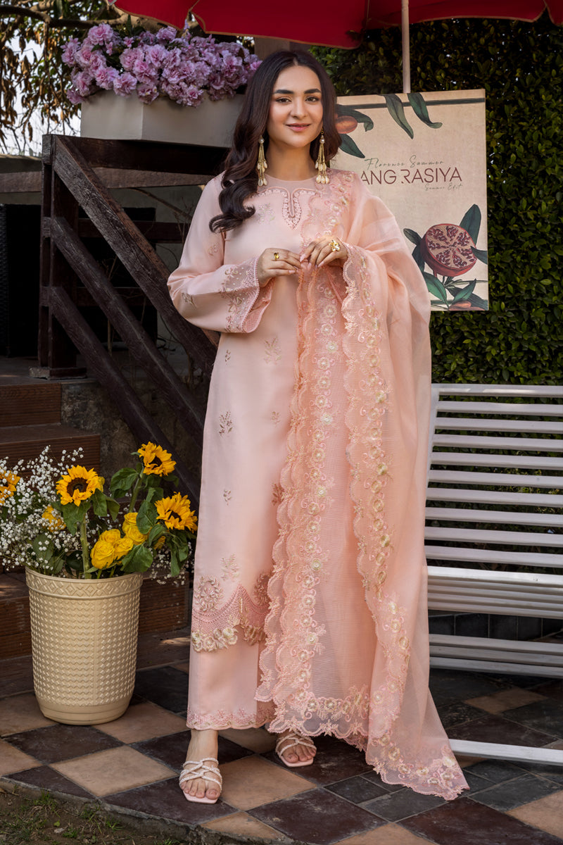 Rangrasiya | Florence Summer Edit 25 | Eshal Custom Size Light Pink Lawn