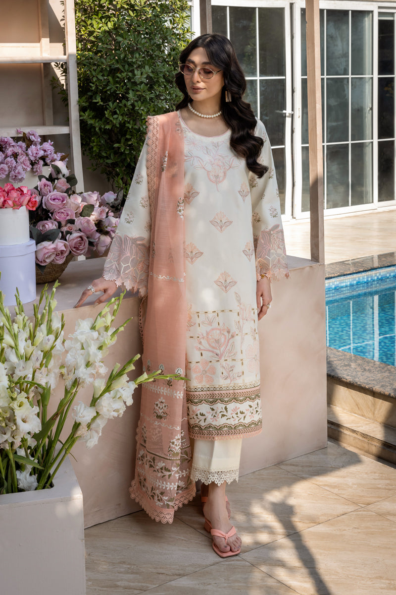 Rangrasiya | Florence Summer Edit 25 | Miraal L Lawn Ivory