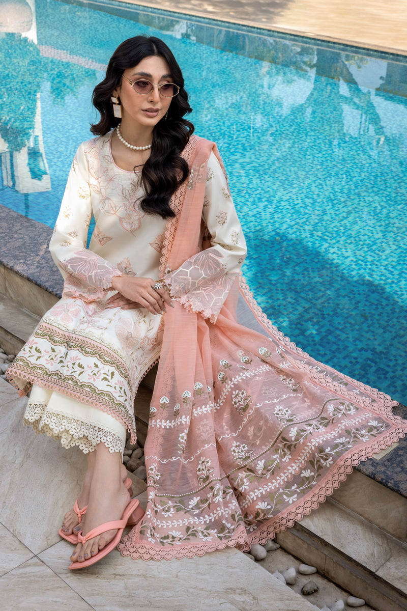 Rangrasiya | Florence Summer Edit 25 | Miraal XL Lawn Ivory