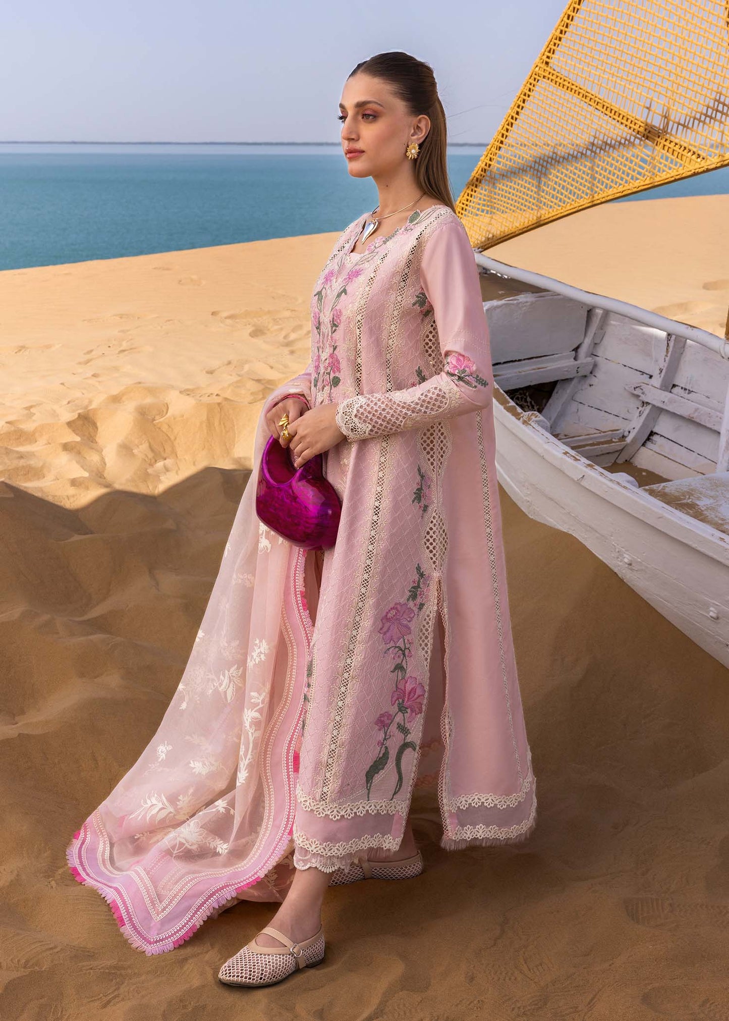 Crimson | Floe by Crimson | A Handmade Tale - D2 B S Powder Pink Lawn