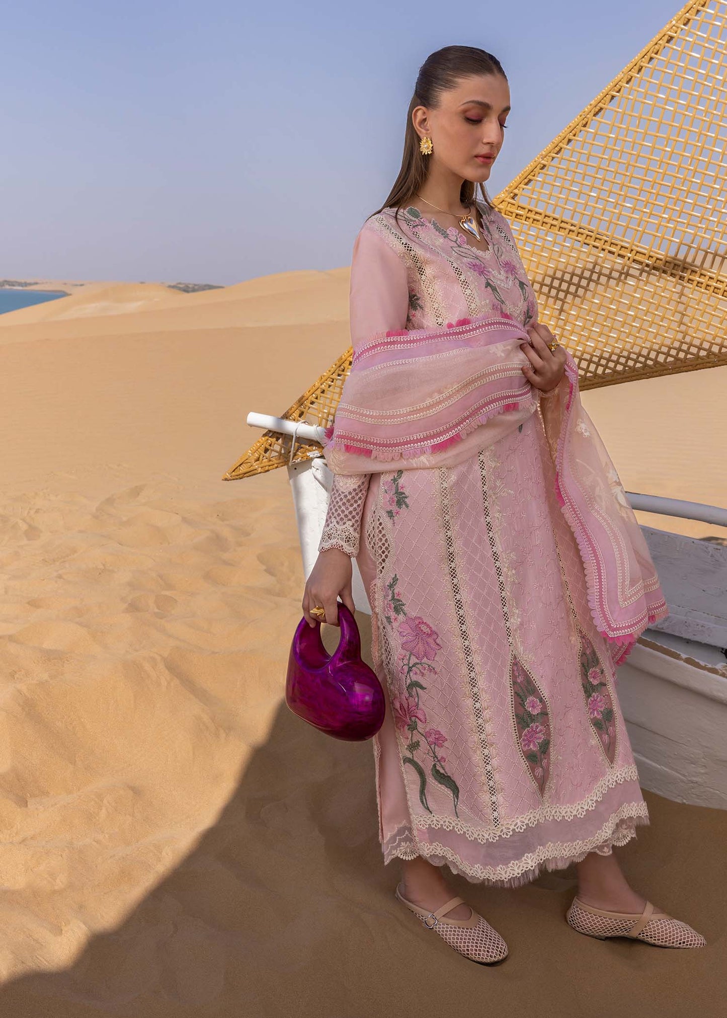 Crimson | Floe by Crimson | A Handmade Tale - D2 B M Powder Pink Lawn