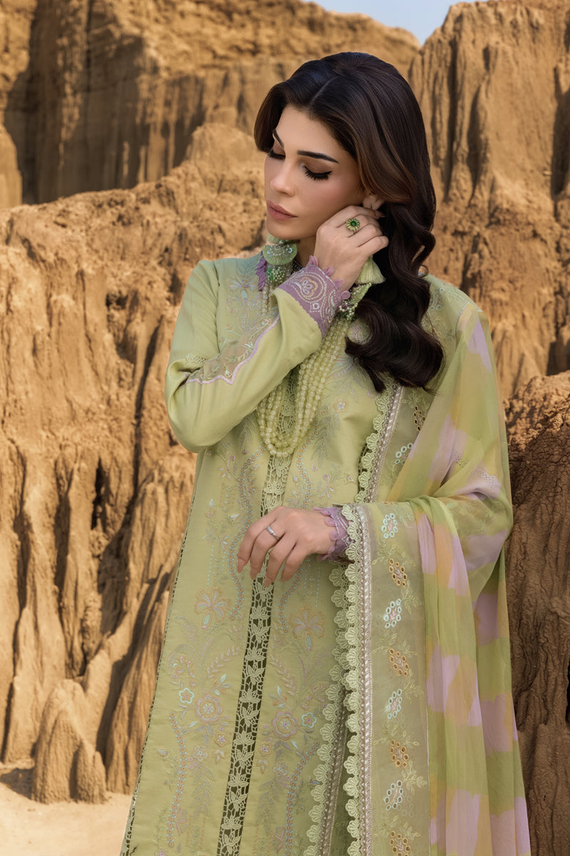 Rangrasiya | Premium Eid Edit 25 | Rania L Mint Green Lawn