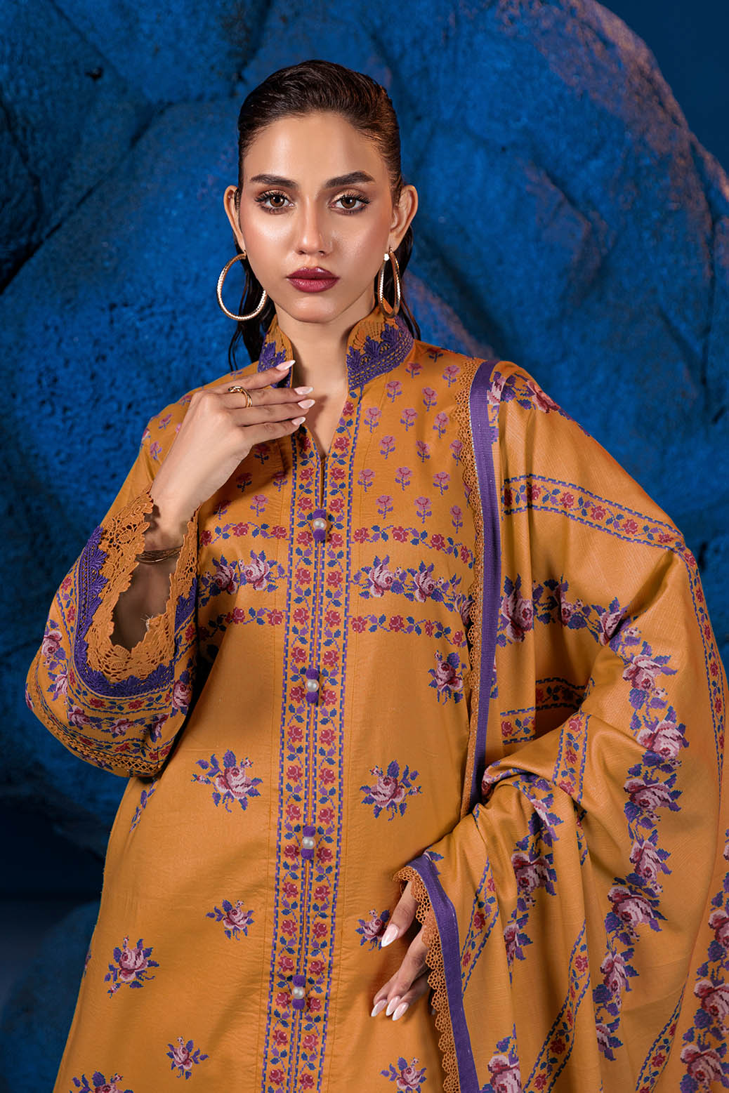 Bonanza Satrangi | Lime Rose 3 Pc (2W24P3P218)