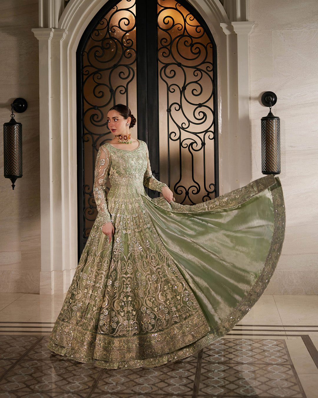 Faiza Saqlain | Neorah 24' RTW | Syene Mint Green M