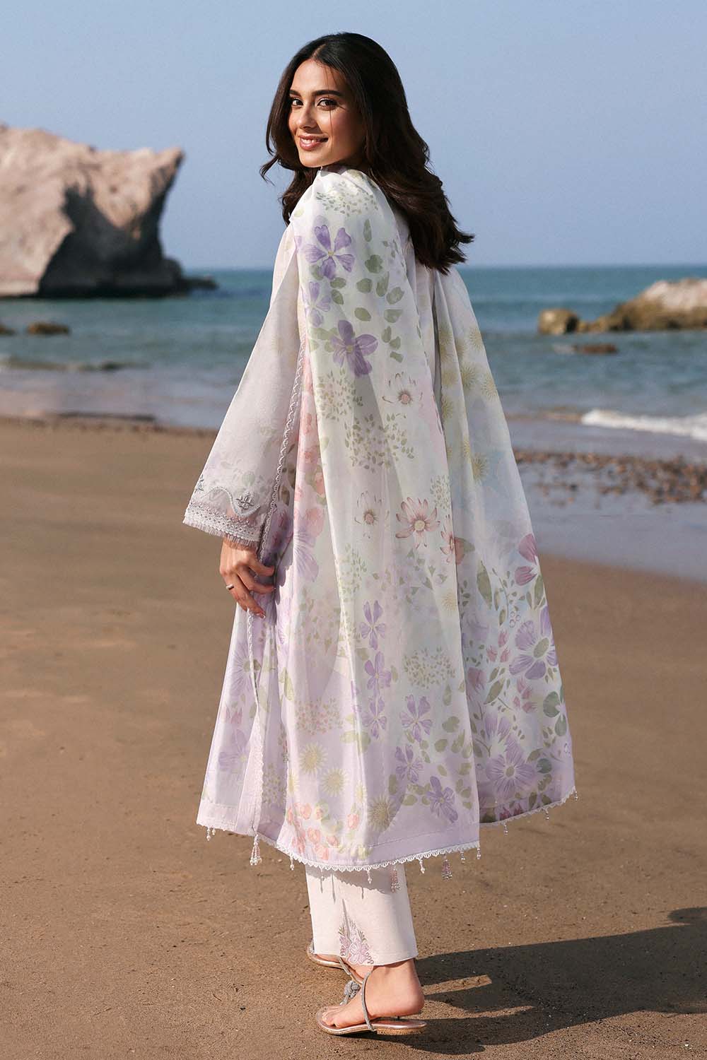 Seran | Afsanah Lawn 25 | HELIN S Lavender Pinocchio Lawn