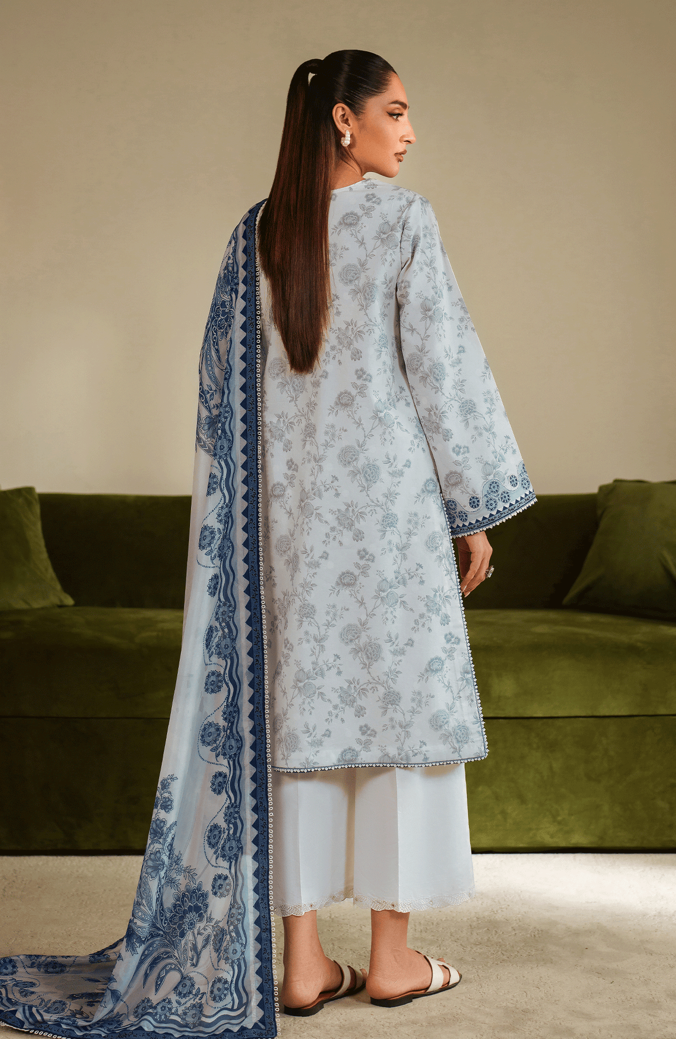 Seran | Ilara Cambric | AZZURA - Pakistani Designer Dress - by Seran - Type : Ladies Clothes - 100% Original at Saira Sultan