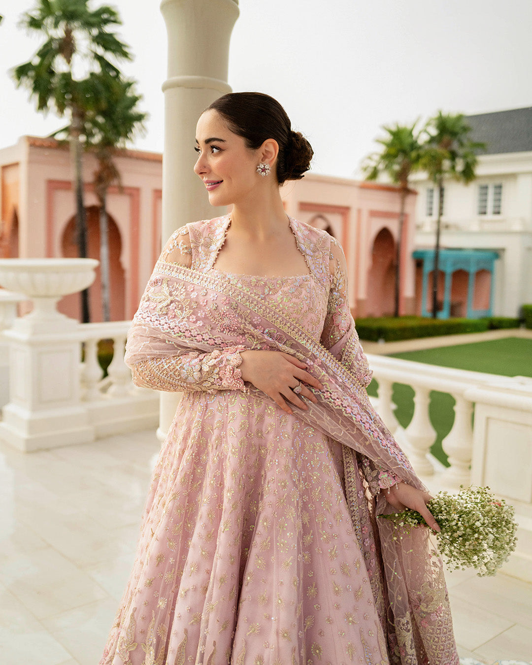 Faiza Saqlain | Neorah 24' RTW | Ruzova Powder Pink M