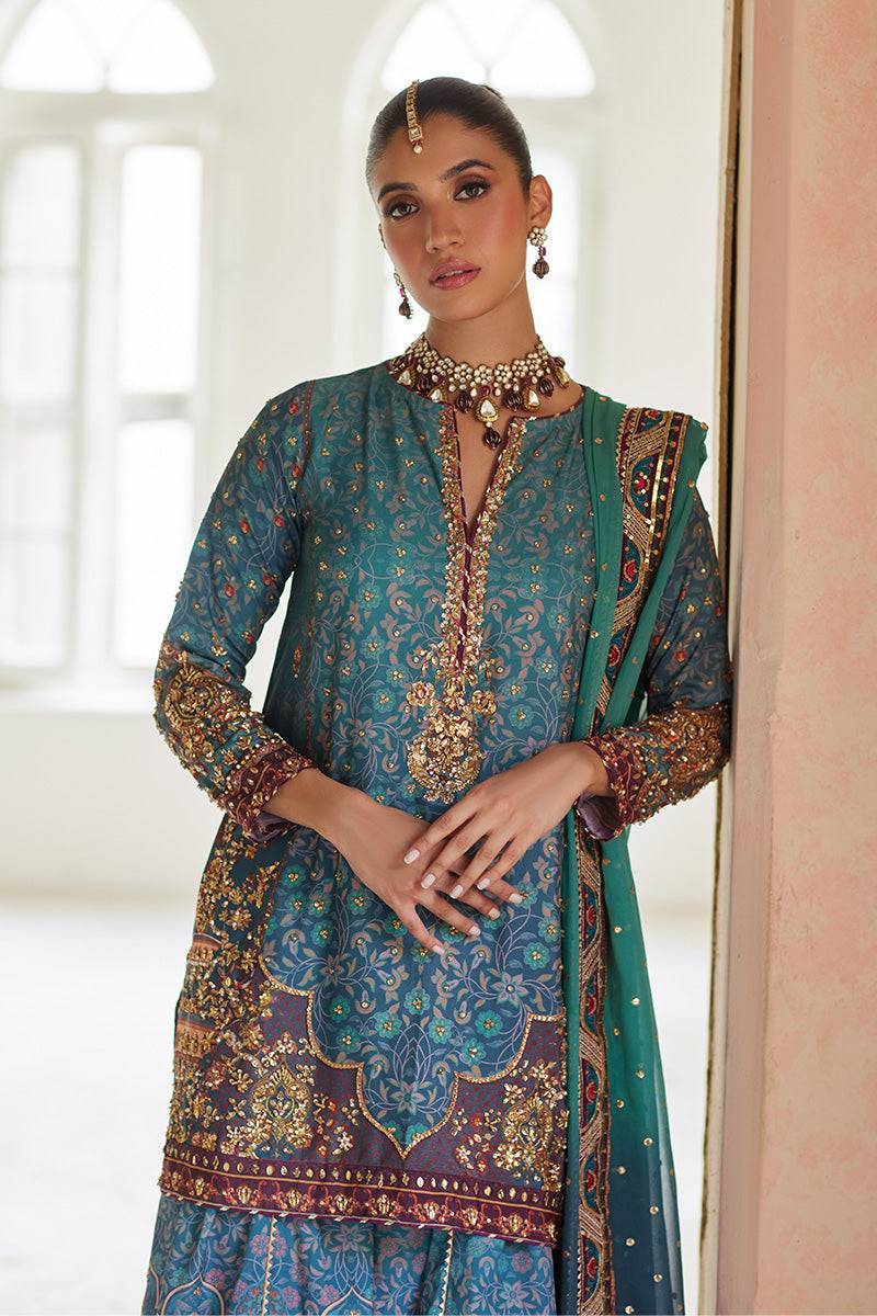 Mina Hassan | Formal Dholki Collection | Leela - Pakistani Designer Dress - by Mina Hassan | Type: Ladies Clothes - 100% Original at Saira Sultan