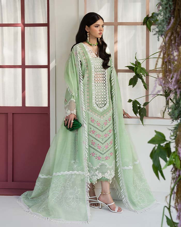 Zevk | Flora Festive Lawn | ROSEMARY XL Mint Green Lawn