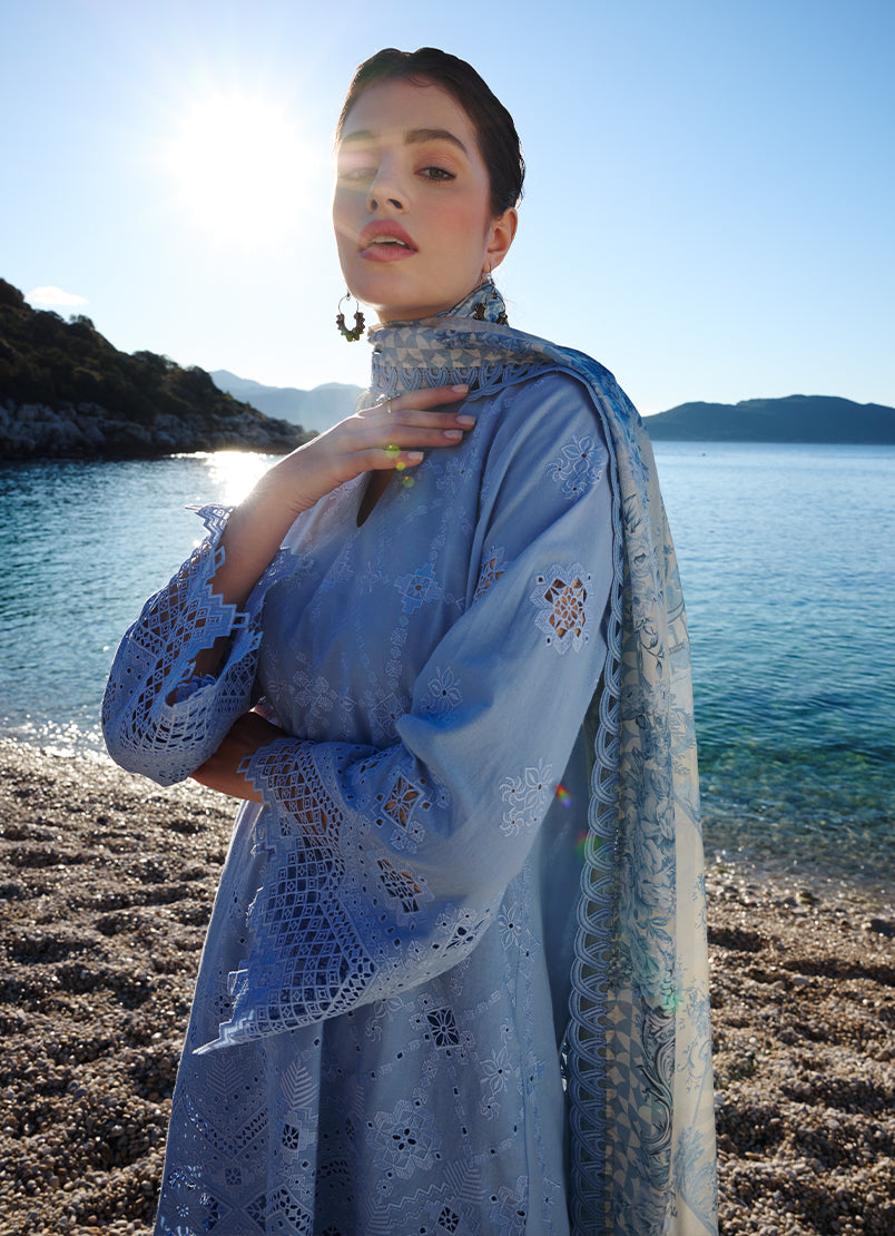 Image | Lawnkari 25 | Esme M Blue Cotton Lawn
