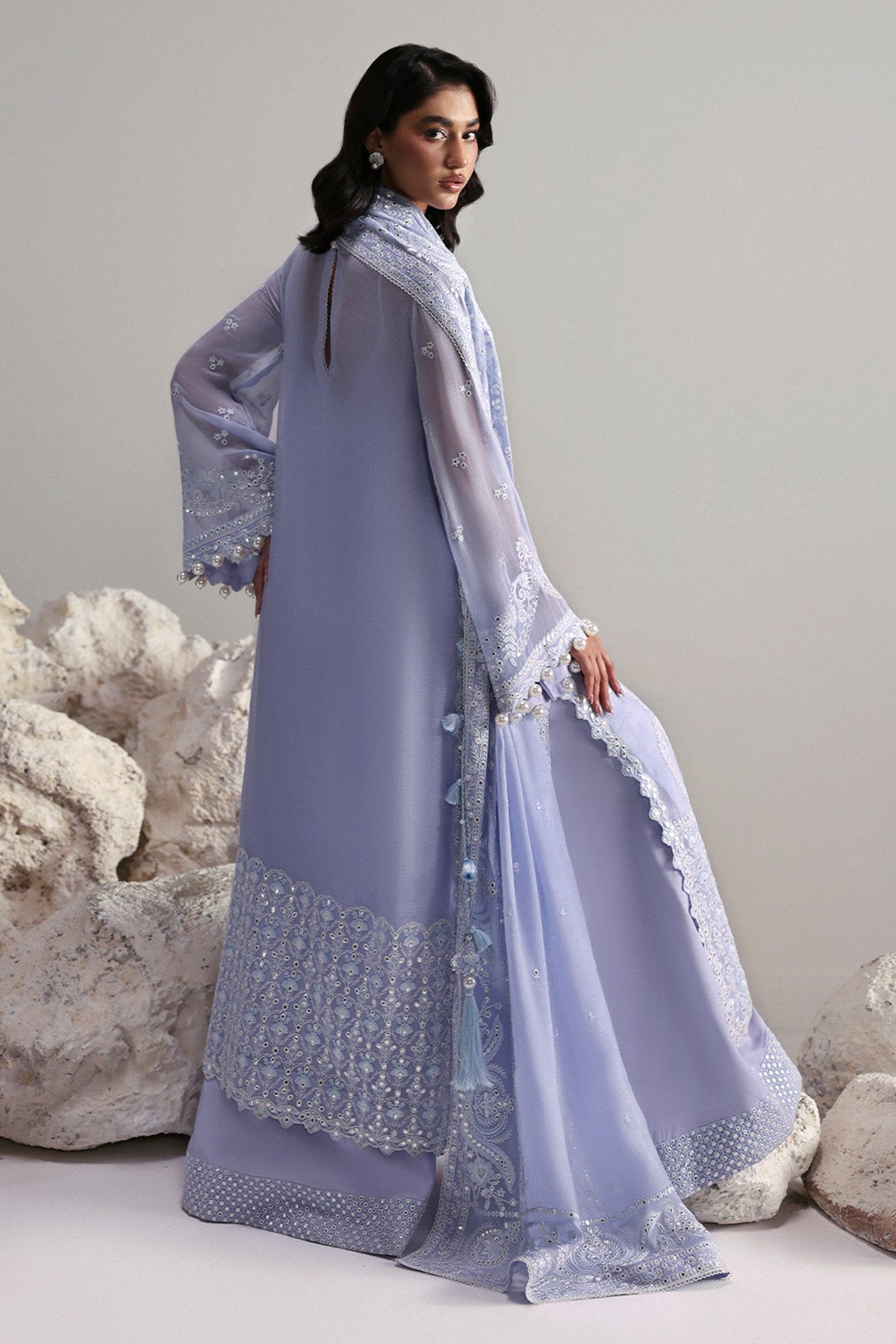 Afrozeh | Slate Ready to Wear | Vaelis - Pakistani Designer Dress - by Afrozeh - Type : Ladies Clothes - 100% Original at Saira Sultan