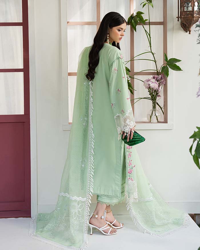 Zevk | Flora Festive Lawn | ROSEMARY S Mint Green Lawn