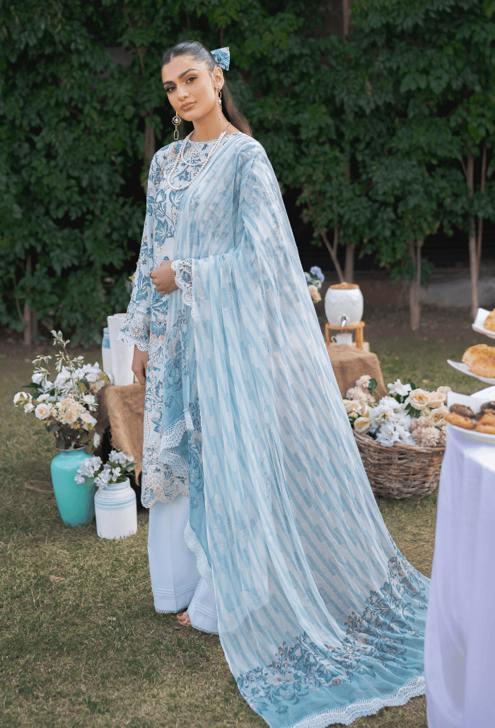Humdum | Gardenia Lawn 24 |Printkari Lawn - PLG 08 - Pakistani Designer Dress - by HumDum | Type: Luxury - 100% Original at Saira Sultan