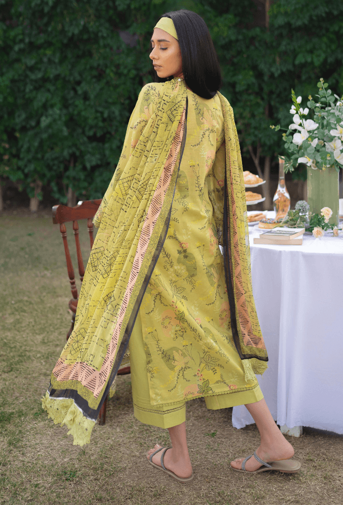 Humdum | Gardenia Lawn 24 | Printkari Lawn PLG 09 - Pakistani Designer Dress - by HumDum | Type: Luxury - 100% Original at Saira Sultan