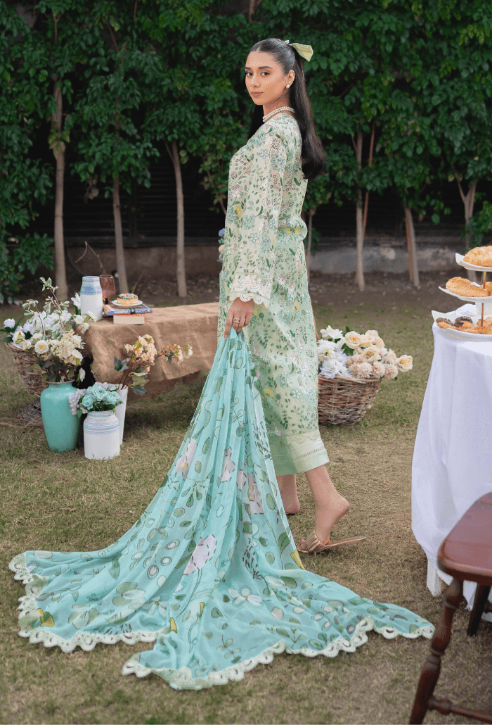 Humdum | Gardenia Lawn 24 | Printkari Lawn PLG 07 - Pakistani Designer Dress - by HumDum | Type: Luxury - 100% Original at Saira Sultan