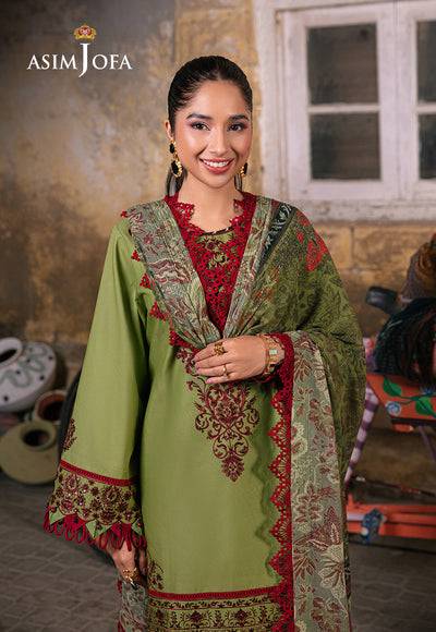 Asim Jofa | Embroidered Lawn Collection | AJAR-33 - Pakistani Designer Dress - by Asim Jofa | Type: Luxury - 100% Original at Saira Sultan