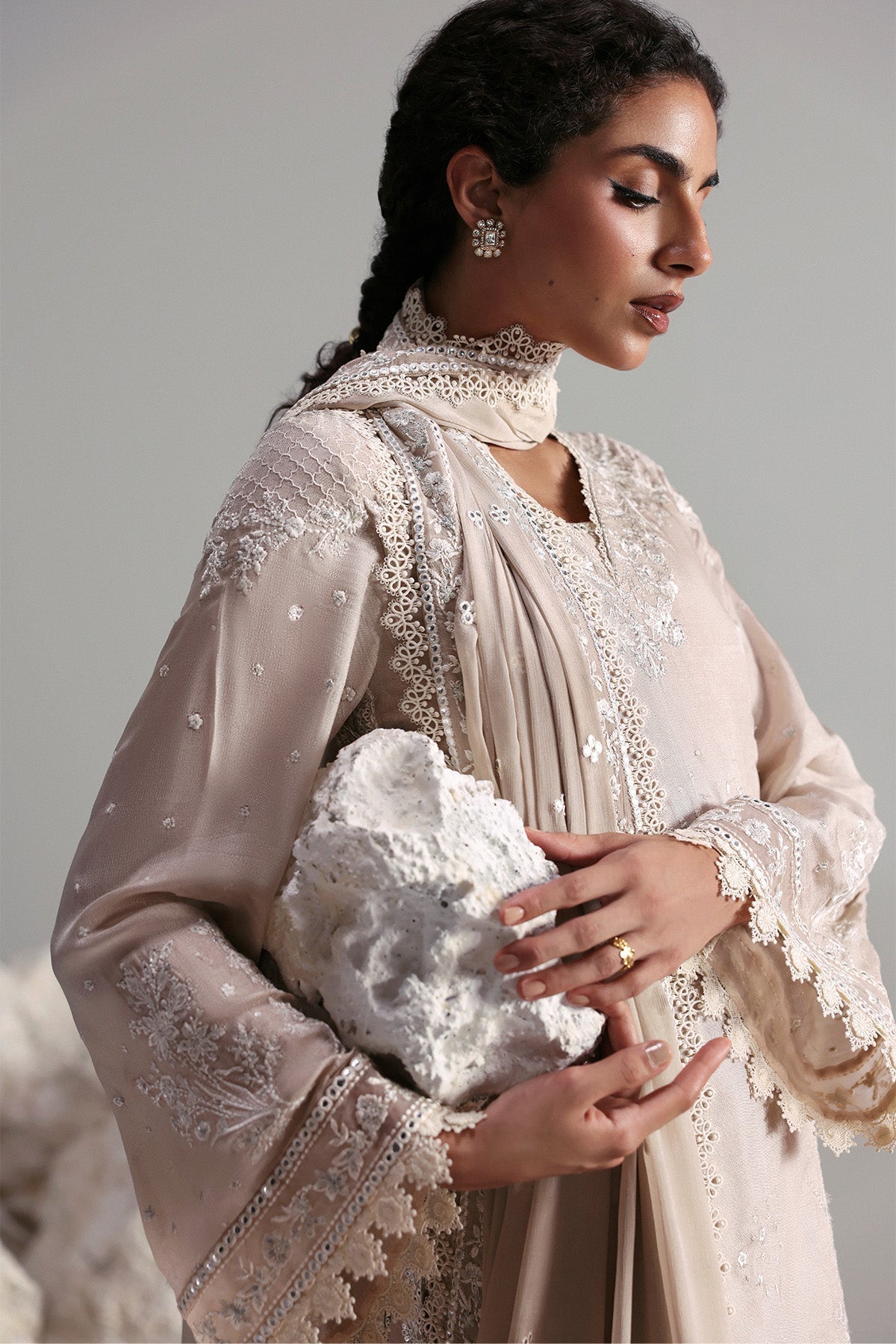 Afrozeh | Slate Ready to Wear | Xavian - Pakistani Designer Dress - by Afrozeh - Type : Ladies Clothes - 100% Original at Saira Sultan