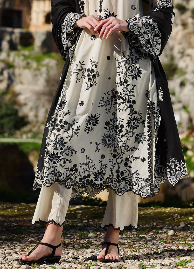 Image | Lawnkari 25 | Nova S White Cotton Lawn