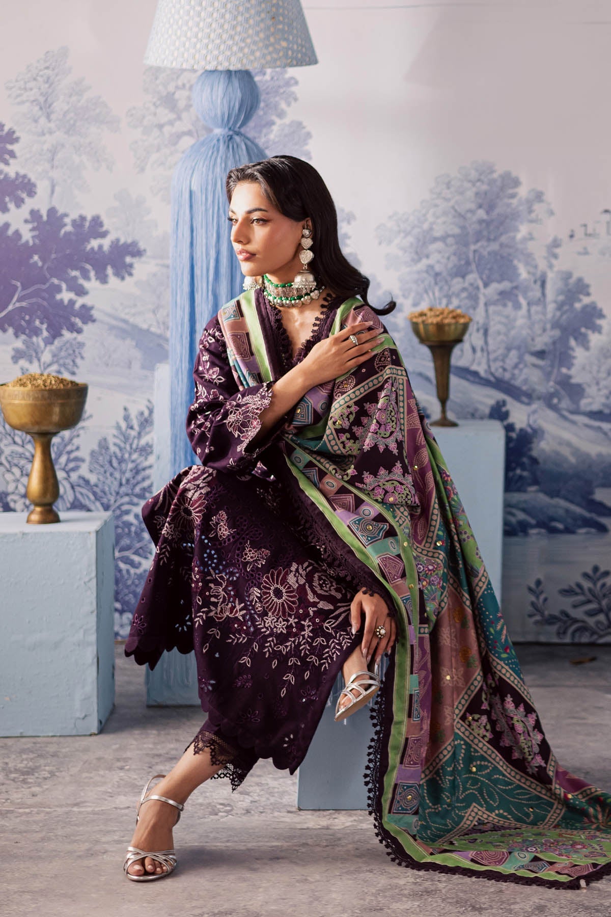 Nureh | Bazaar Luxe 25 | NE-208 by Nureh - Designer Dress - Type : Ladies Clothes - Available at Saira Sultan - 100% Original