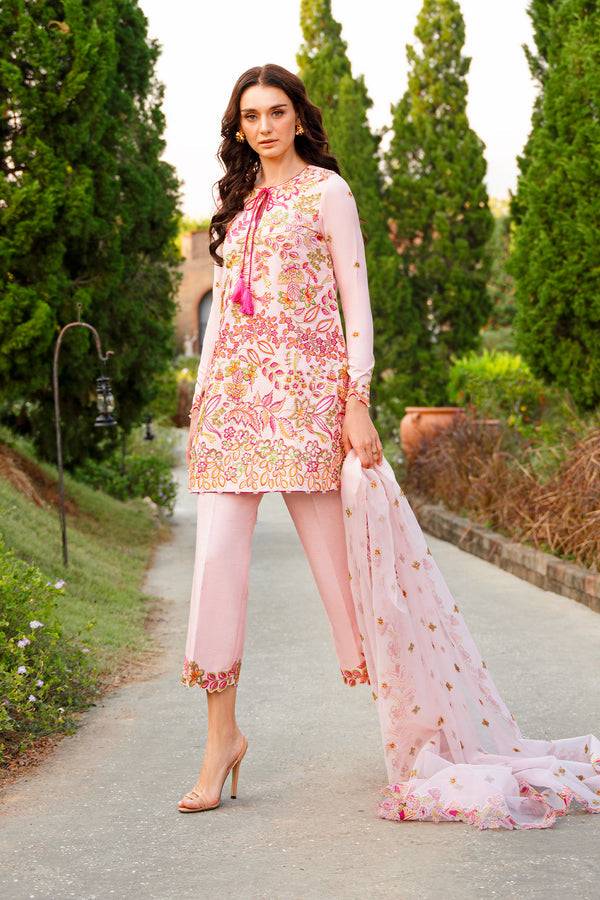 Enzo | Leia Silk Pret | Lauren - Pakistani Designer Dress - by Hoorain Designer Wear | Type: - 100% Original at Saira Sultan