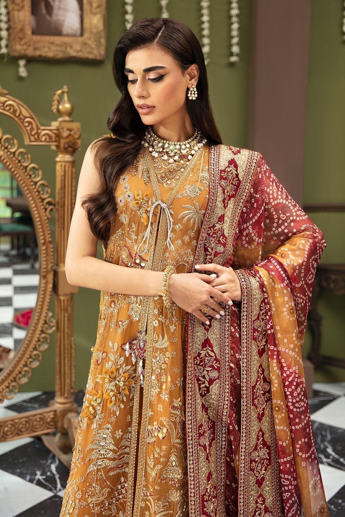 Nureh | Jhoomro Wedding Formals | NL-52 - ZAWIYA - Pakistani Designer Dress - by Nureh | Type: Bridal - 100% Original at Saira Sultan