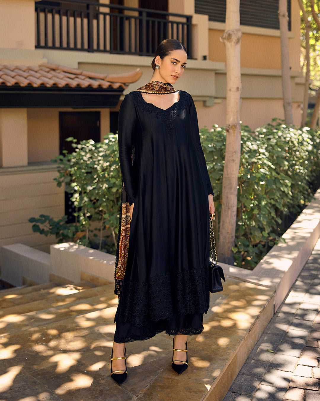 Faiza Saqlain | Carmela Luxury Pret | Shelina S Black Oak Silk
