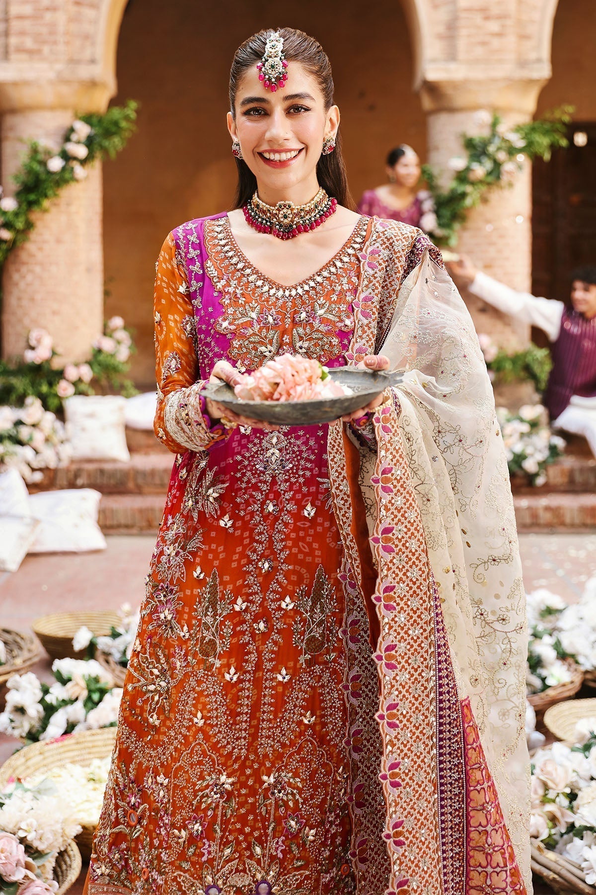 Nureh | Jhoomro Wedding Formals | NL-66 BANO - Pakistani Designer Dress - by Nureh | Type: Bridal - 100% Original at Saira Sultan
