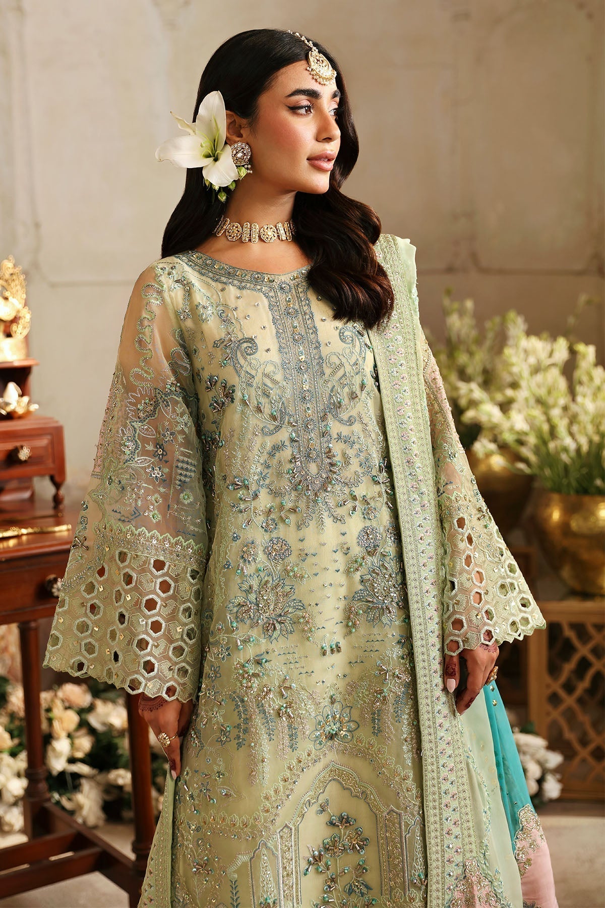 Nureh | Jhoomro Wedding Formals | NL-67 MAHI-ROO - Pakistani Designer Dress - by Nureh | Type: Bridal - 100% Original at Saira Sultan