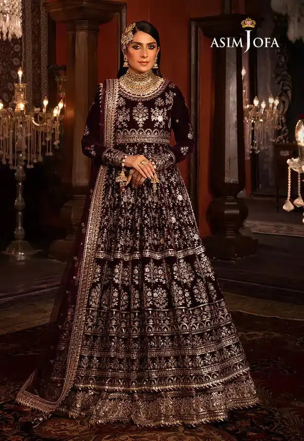 Asim Jofa | Makhmal Wedding Velvet 23 | AJMM-11 - Pakistani Designer Dress - by Asim Jofa | Type: Bridal - 100% Original at Saira Sultan