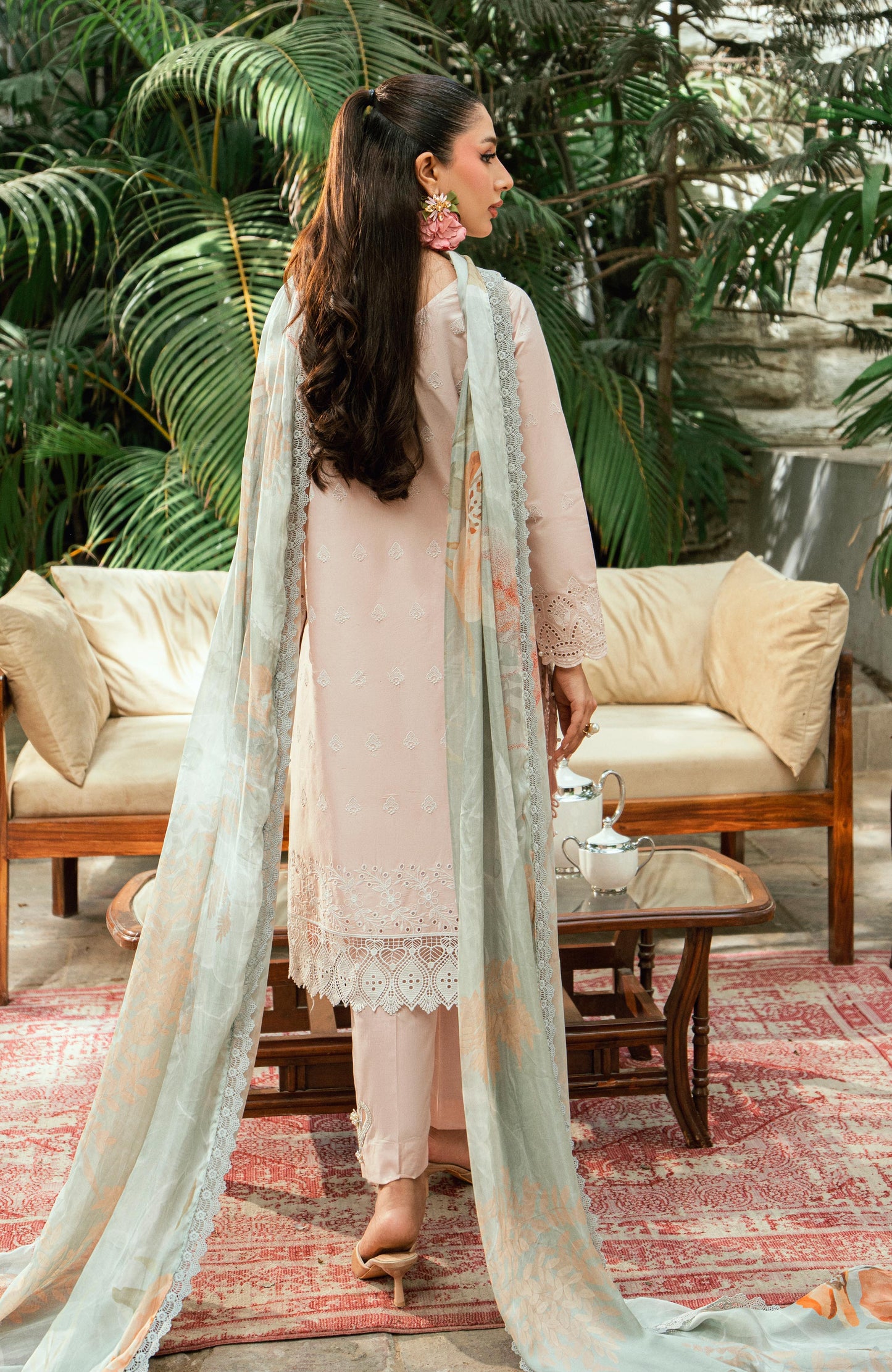 Al Zohaib | Laserkari Premium Edition 25 | LKP-25-03 S Pale Pink Schiffli